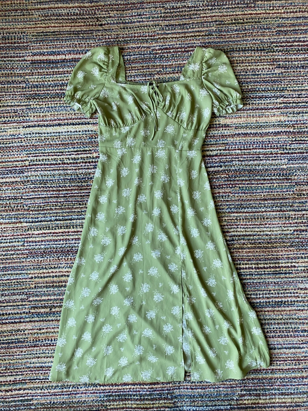 Green floral Hesperus fairycore dress